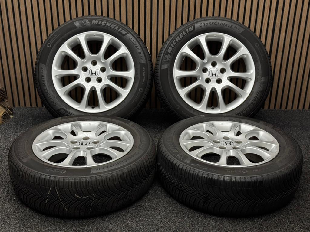 ALL SEASON! Originele 18 inch Honda CR-V 5x114.3 Michelin, Ophalen, 18 inch, ., Banden en Velgen