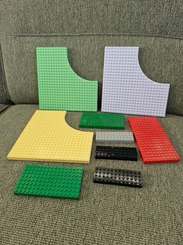 Lego grondplaat bouwplaat baseplate plaat plate set 5 dik, Gebruikt, Overige thema's, Lego, Ophalen of Verzenden