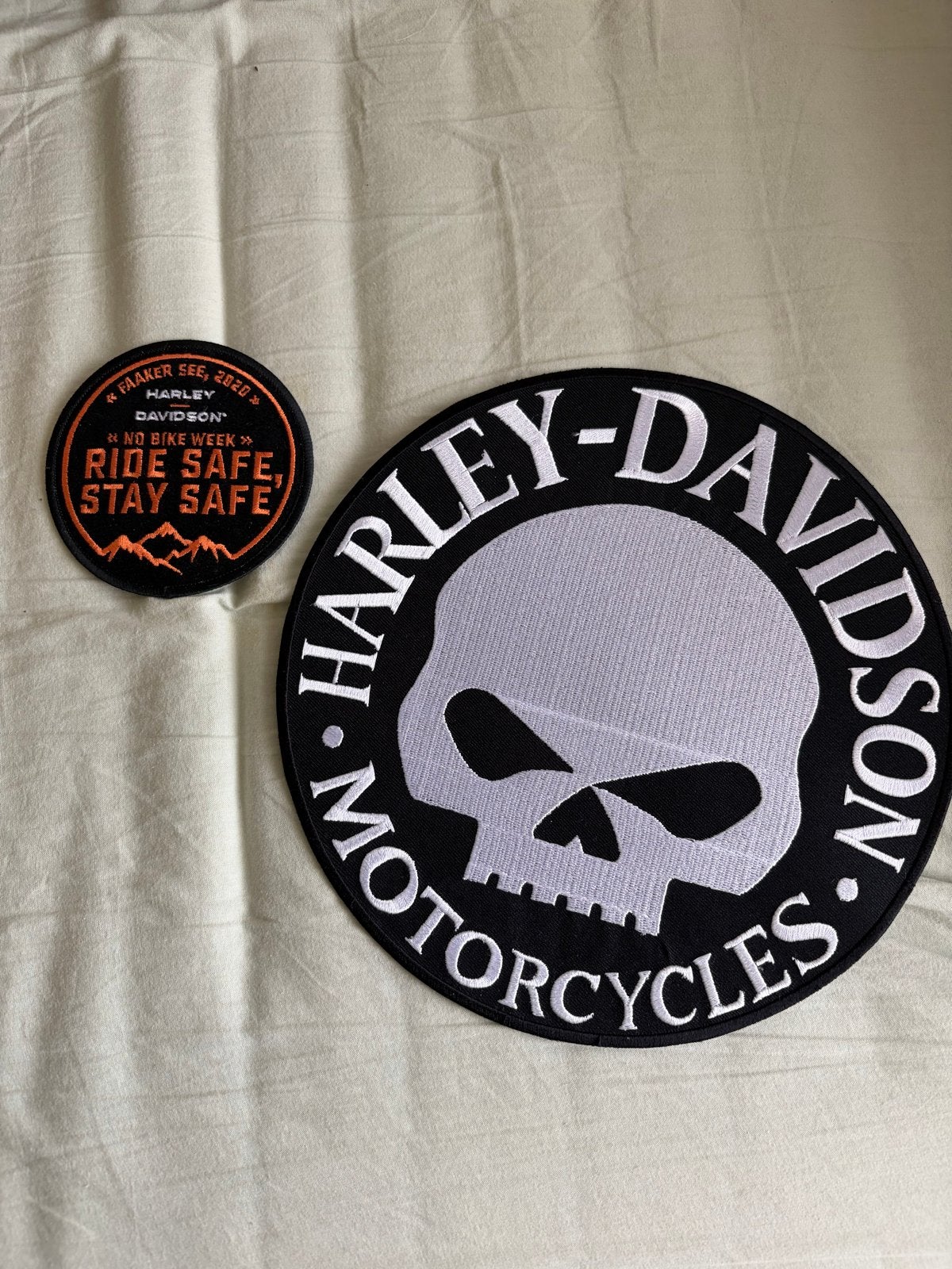Harley-Davidson patches: Skull en Faaker See 2020, Motoren, Ophalen of Verzenden, Zo goed als nieuw