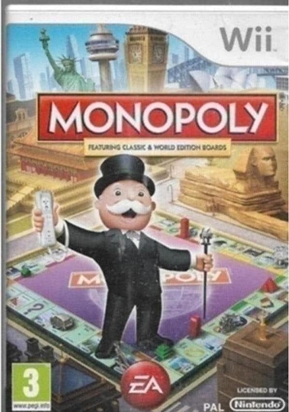 Monopoly (wii), Spelcomputers en Games, Games | Nintendo Wii, Ophalen of Verzenden, Zo goed als nieuw, Simulatie, 3 spelers of meer