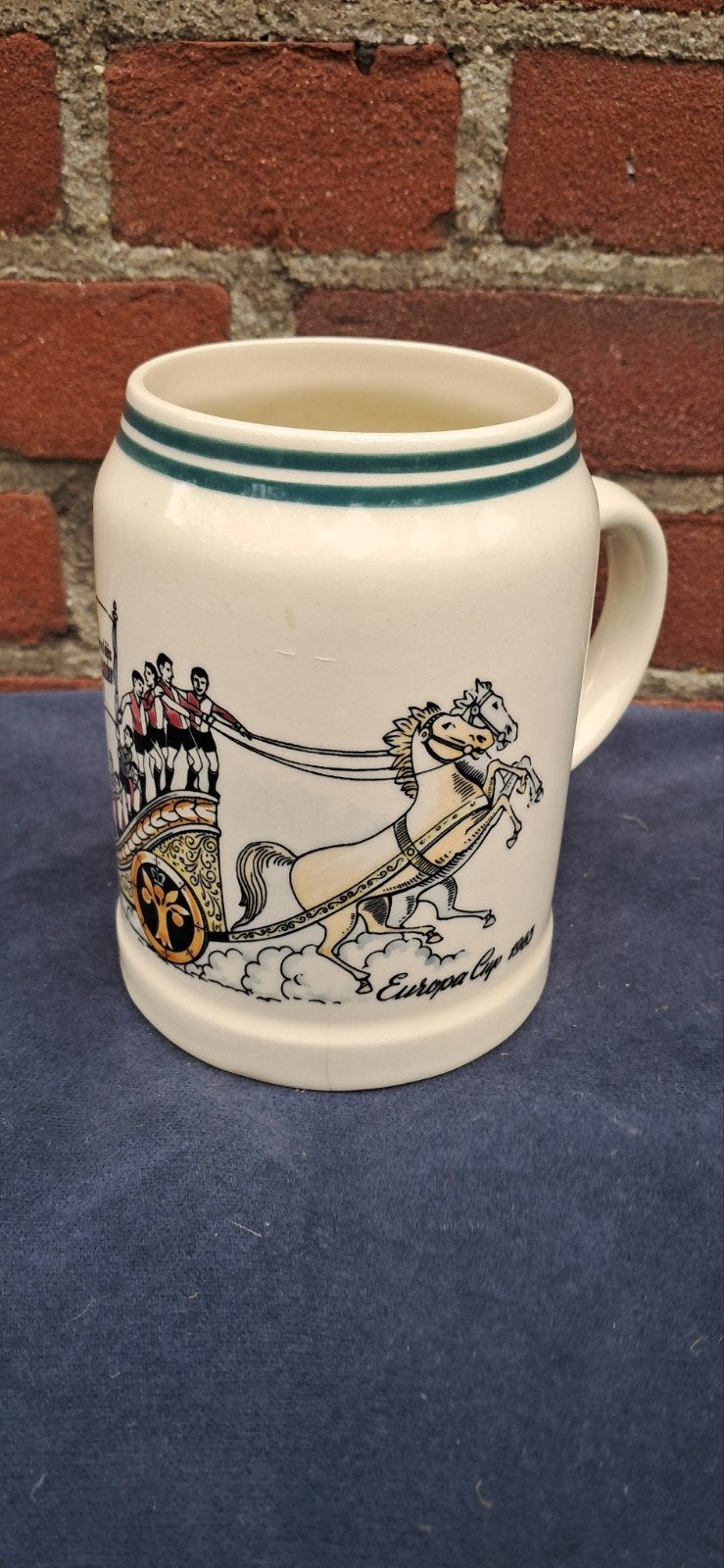 Vintage Feyenoord Europa Cup 1963 bierpul Schoonhoven, Antiek en Kunst, Ophalen of Verzenden