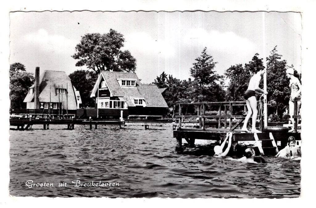 breukelen Breuklerveen  Zwembad  Simmer Wille, Verzenden, 1940 tot 1960, Ongelopen, Utrecht