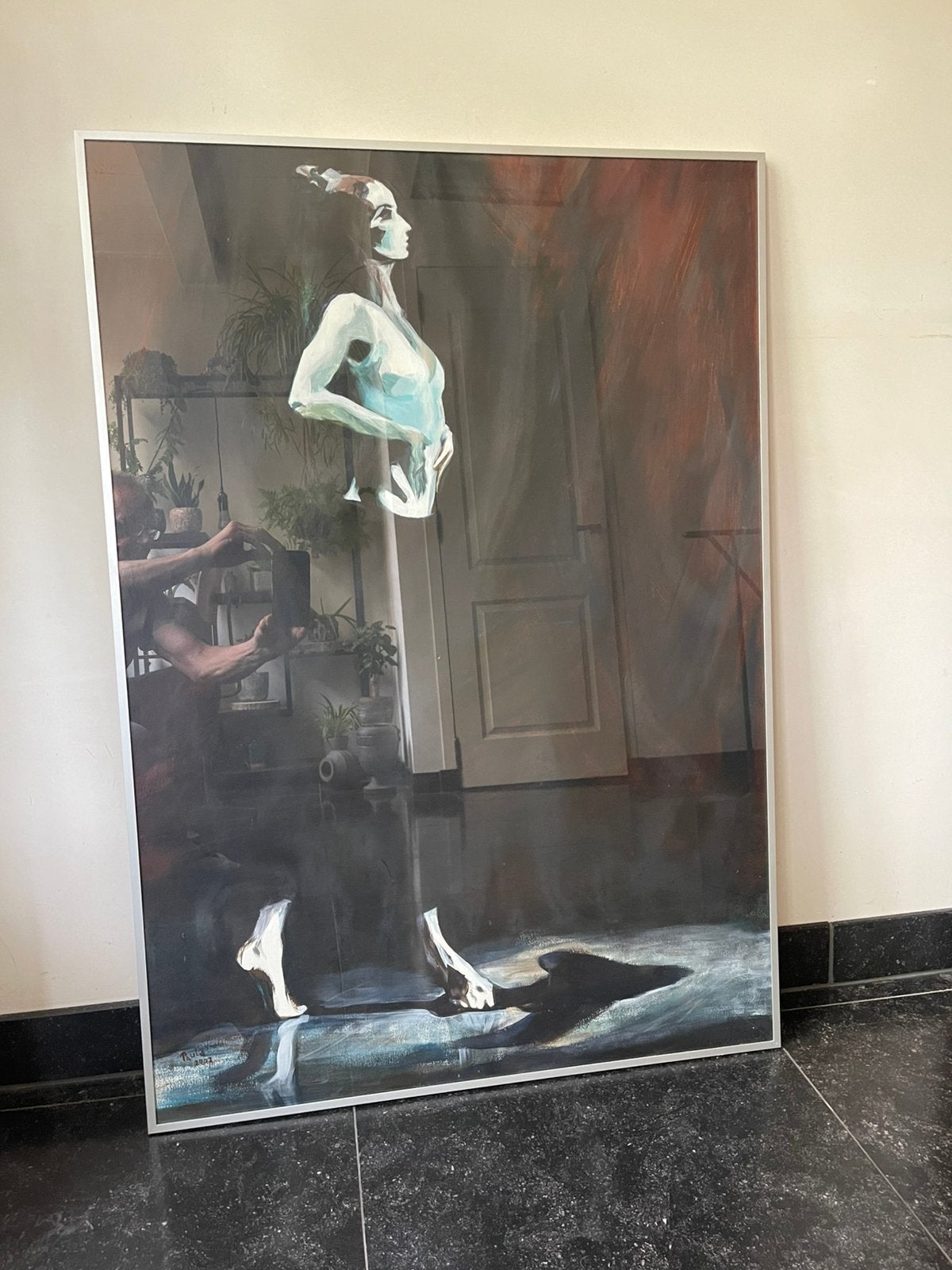 PAULA REGO Pastel poster van Balletina in aluminiumlijst, Ingelijst, Papier/karton, Ophalen of Verzenden, Overige technieken