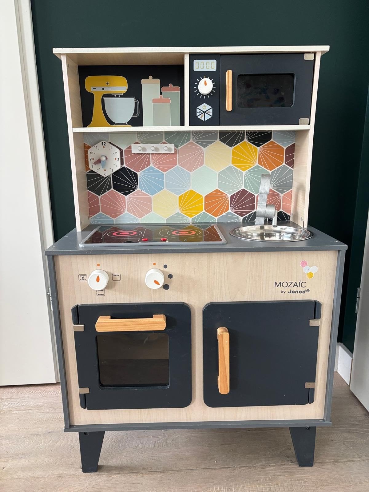 Janod Mozaic Speelkeuken - Houten Kinderkeuken, Ophalen