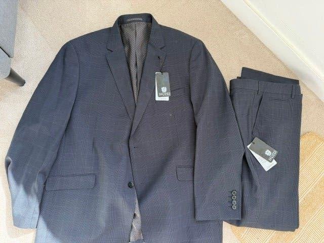 Heren kostuum/pak NIEUW, Kleding | Heren, Kostuums en Colberts, Ophalen of Verzenden, Nieuw, Maat 56/58 (XL), Blauw