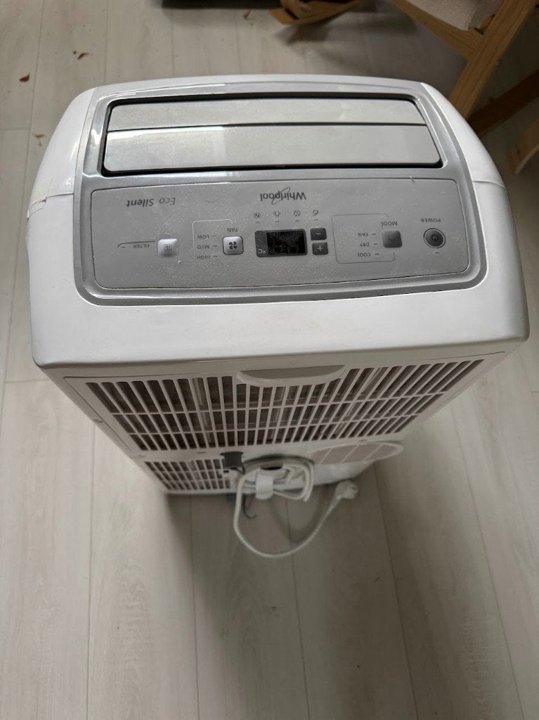 Whirlpool PACW29COL – mobiele airconditioning, Ophalen, Minder dan 60 m³, 3 snelheden of meer, Zo goed als nieuw