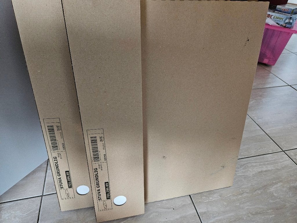 IKEA STUVA GRUNDLIG lade zonder voorkant 16 cm, wit 2x, Nieuw, Minder dan 50 cm, Ophalen, Minder dan 90 cm