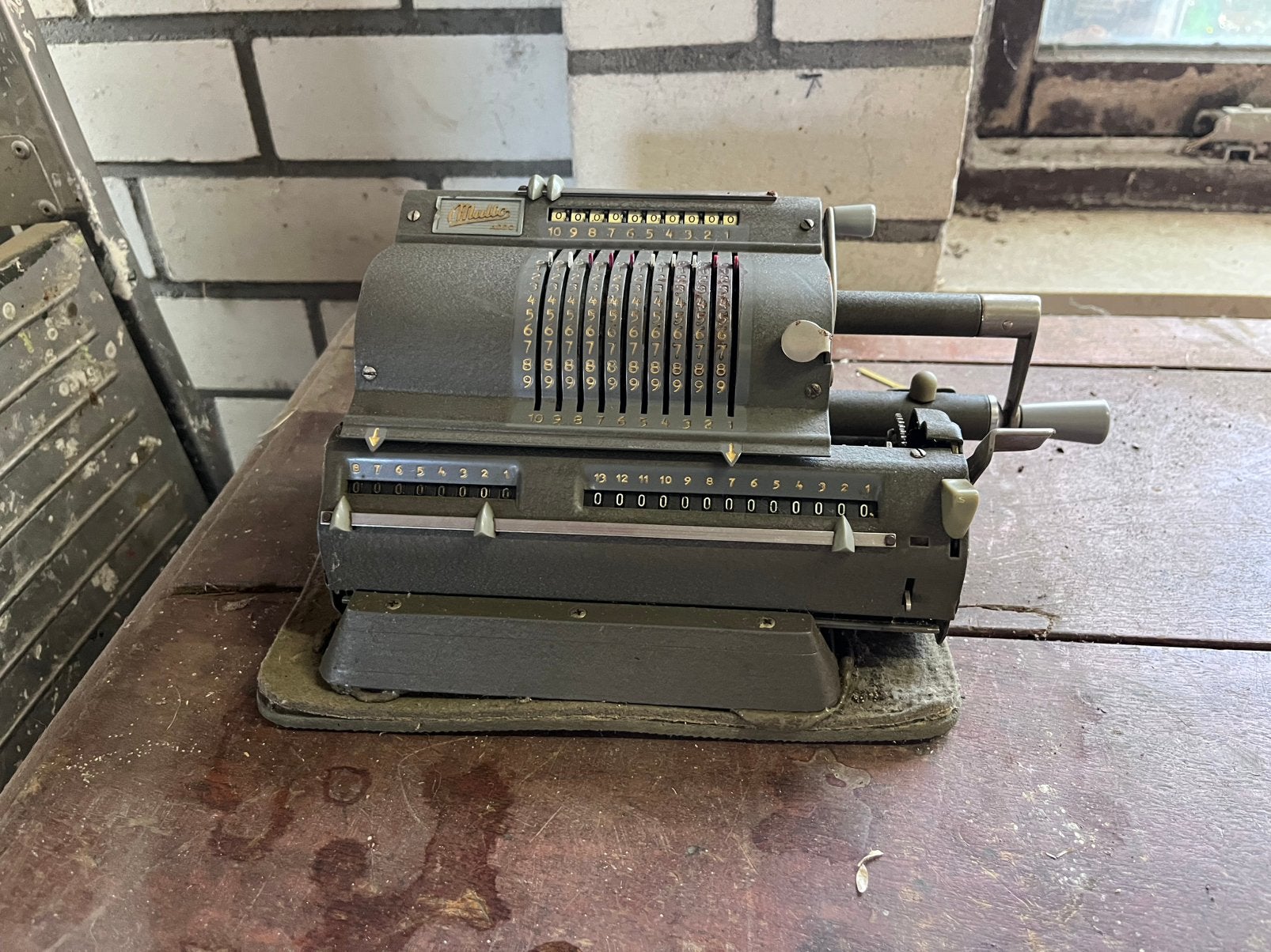 Mullo Addo ouderwetse rekenmachine, Ophalen of Verzenden