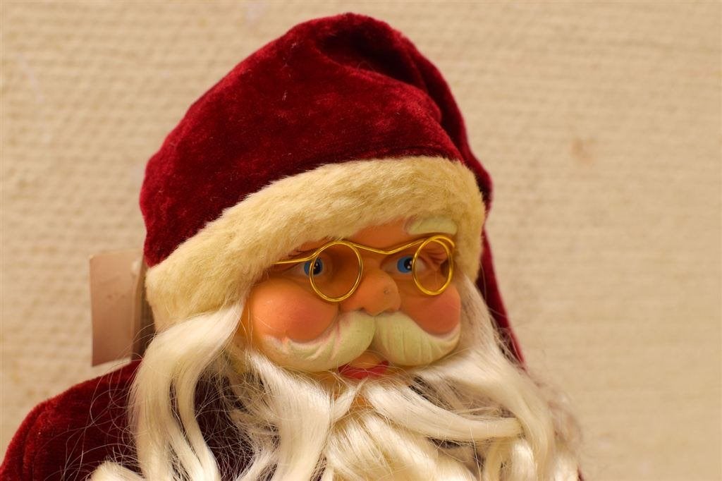 Kerstman zittend op de slee 44377, Ophalen of Verzenden, Gebruikt