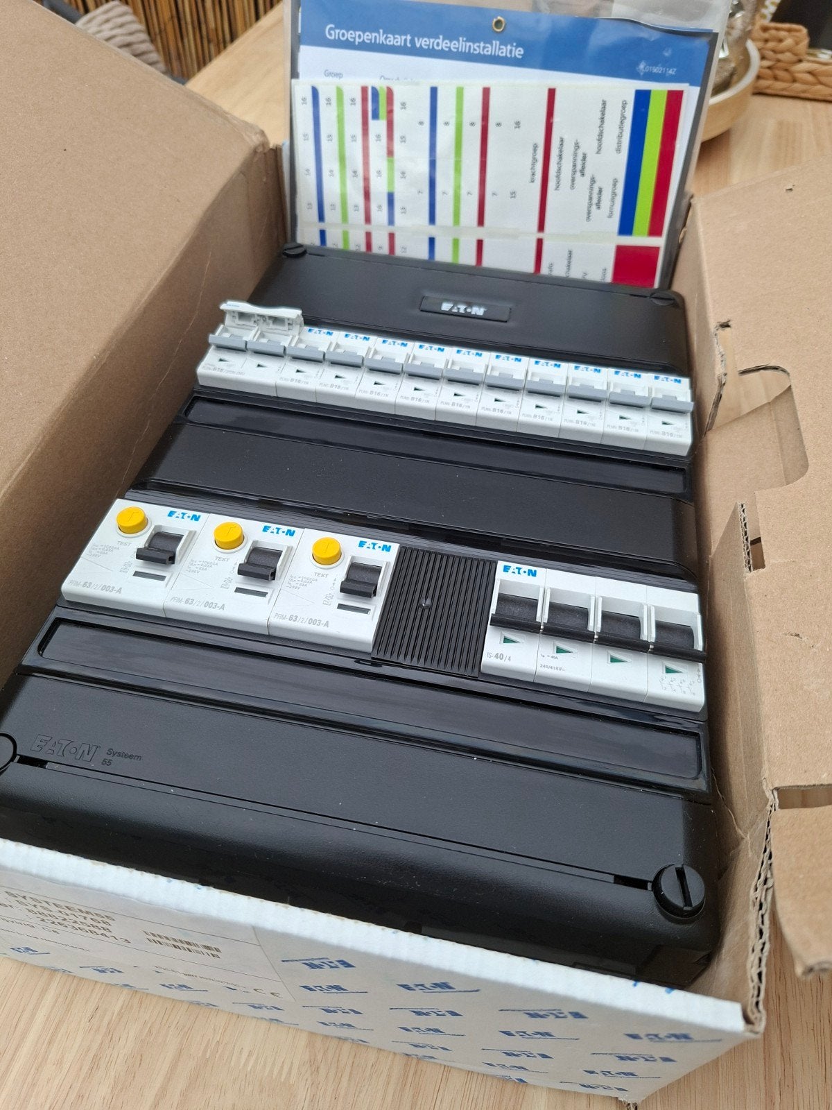 Eaton groepenkast nieuw 10groepen + kookgroepen, Ophalen of Verzenden, Nieuw