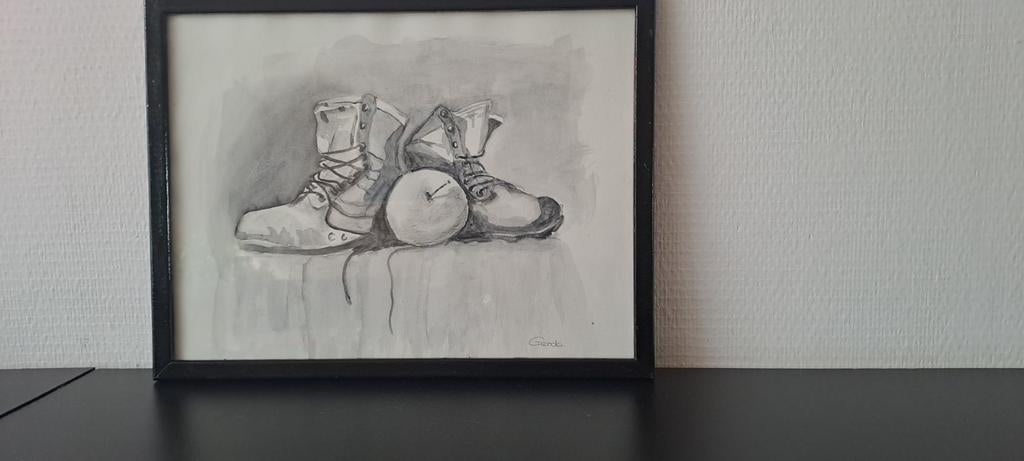 Tekening, Antiek en Kunst, Kunst | Tekeningen en Foto's, Ophalen of Verzenden