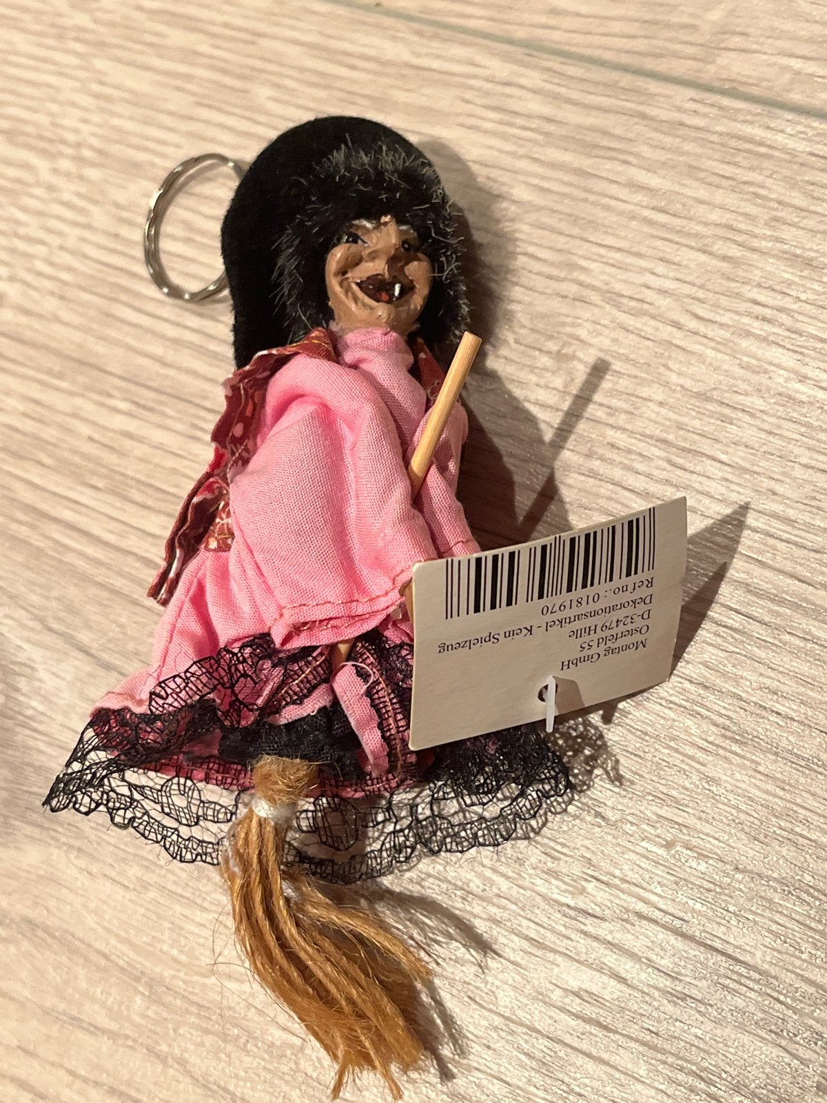 Heks sleutelhanger - Grappig en uniek cadeau, Ophalen of Verzenden, Zo goed als nieuw
