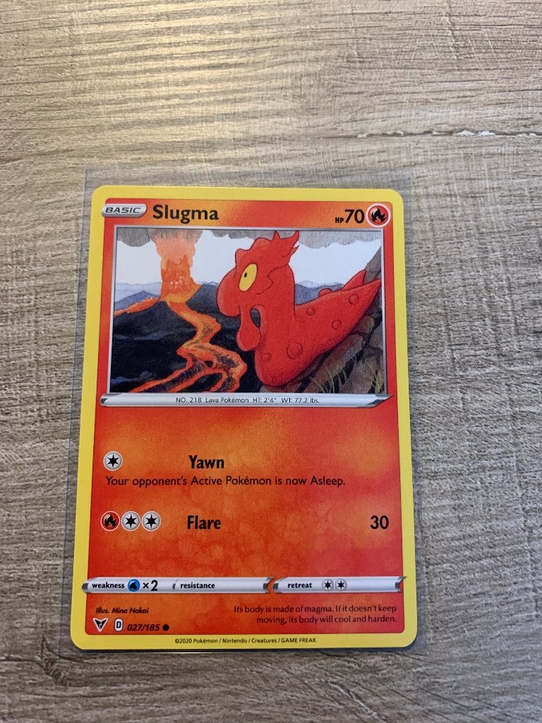 Slugma 027/185 Vivid Voltage - Pokémon Kaart, Ophalen of Verzenden, Nieuw, Losse kaart