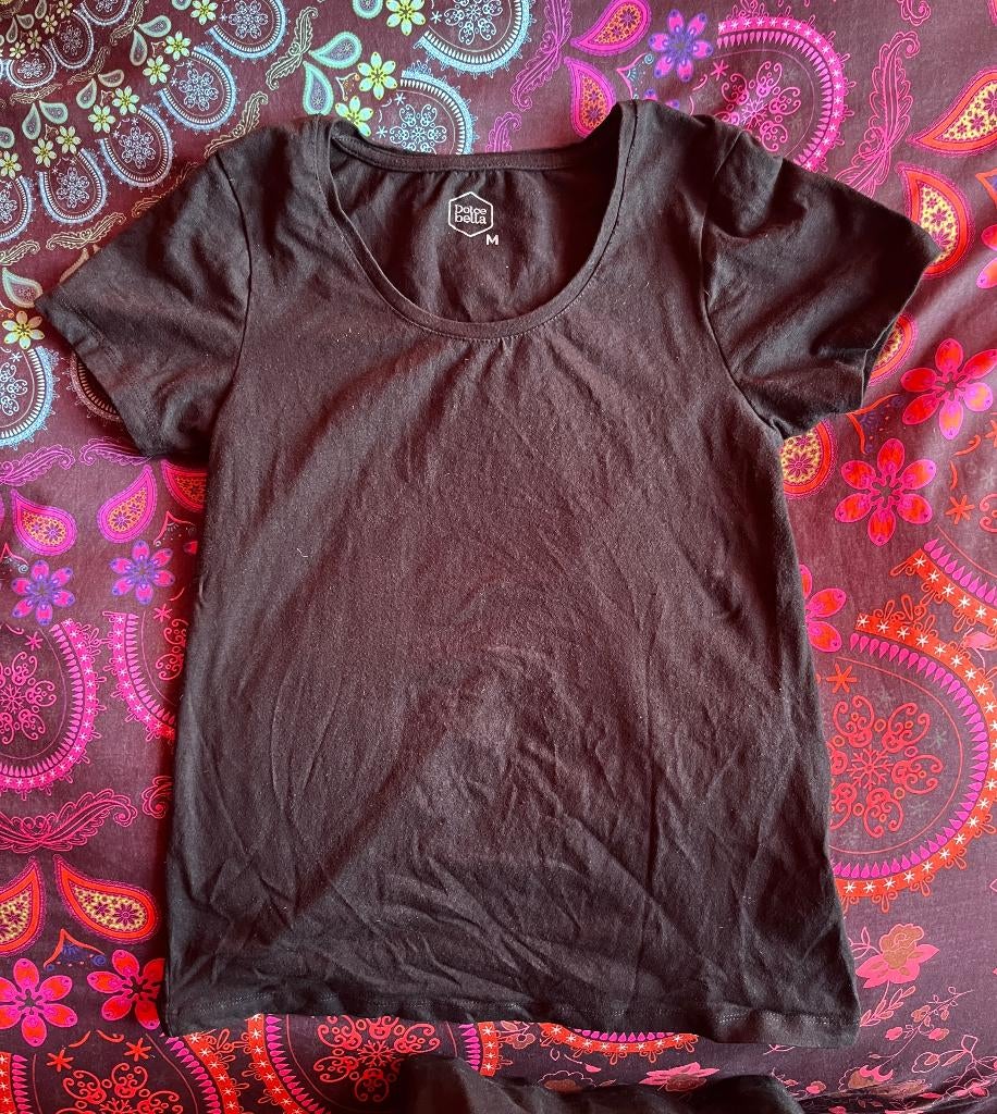 Zwart shirtje maat M van Dolce Bella nu voor 3,50€, Maat 38/40 (M), Dolce Bella, Zwart, Ophalen of Verzenden