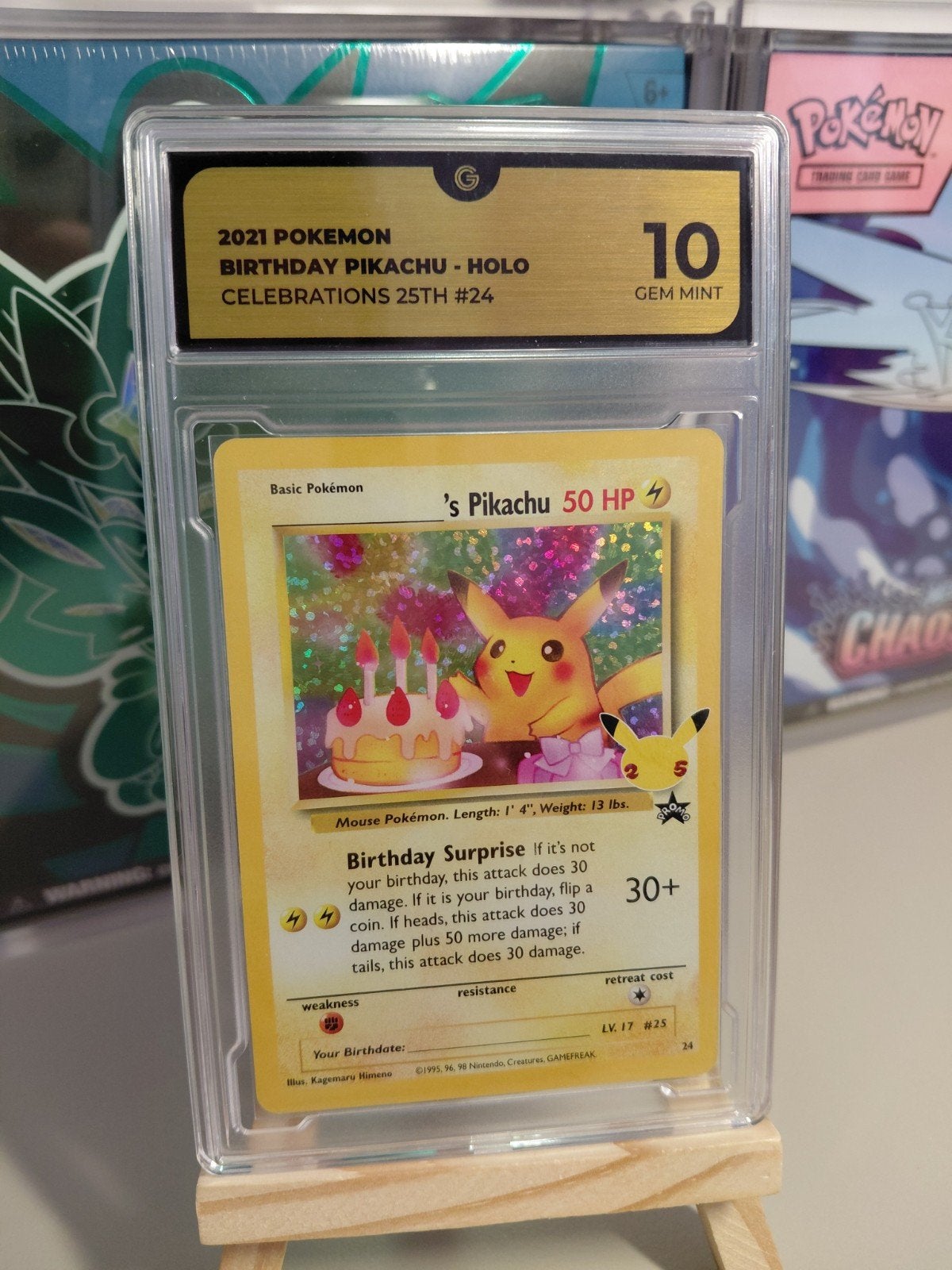 Pokémon Pikachu 25th celebration, Ophalen of Verzenden, Zo goed als nieuw, Meerdere kaarten, Foil