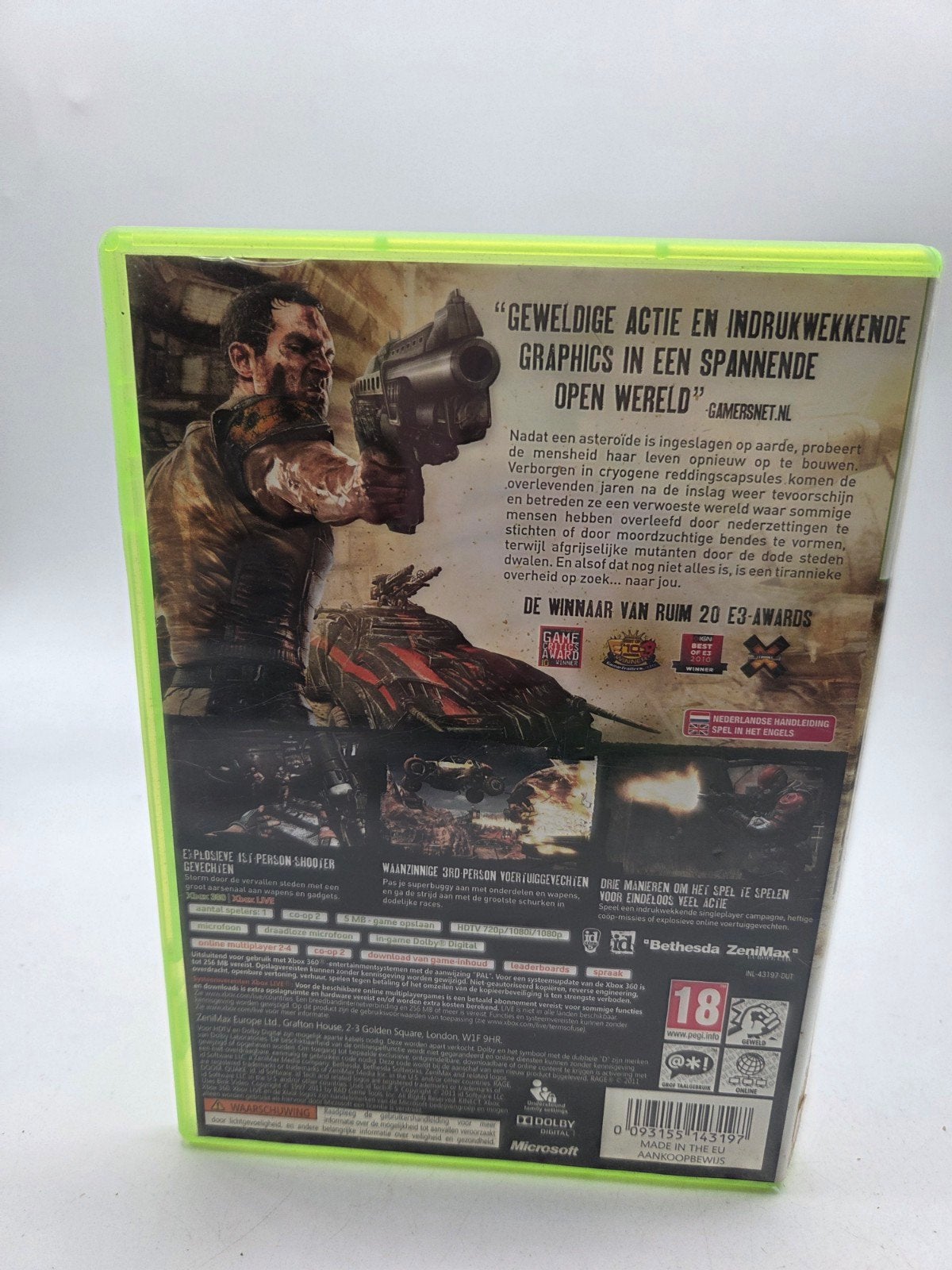 RAGE Anarchy Edition Xbox 360 - Actie Shooter Game, Online, Vanaf 18 jaar, Shooter, 1 speler