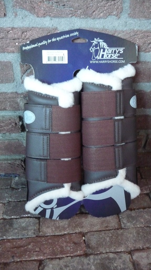 Beenbeschermers Harry's Horse Flextrainers Bruin L, Rijden, Nieuw, Ophalen of Verzenden, Harry's Horse