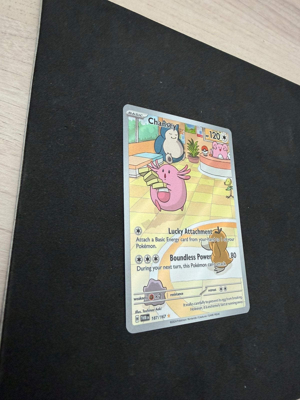 Chansey (Illustration Rare | 187/167) – Twilight Masquerade, Ophalen of Verzenden, Zo goed als nieuw