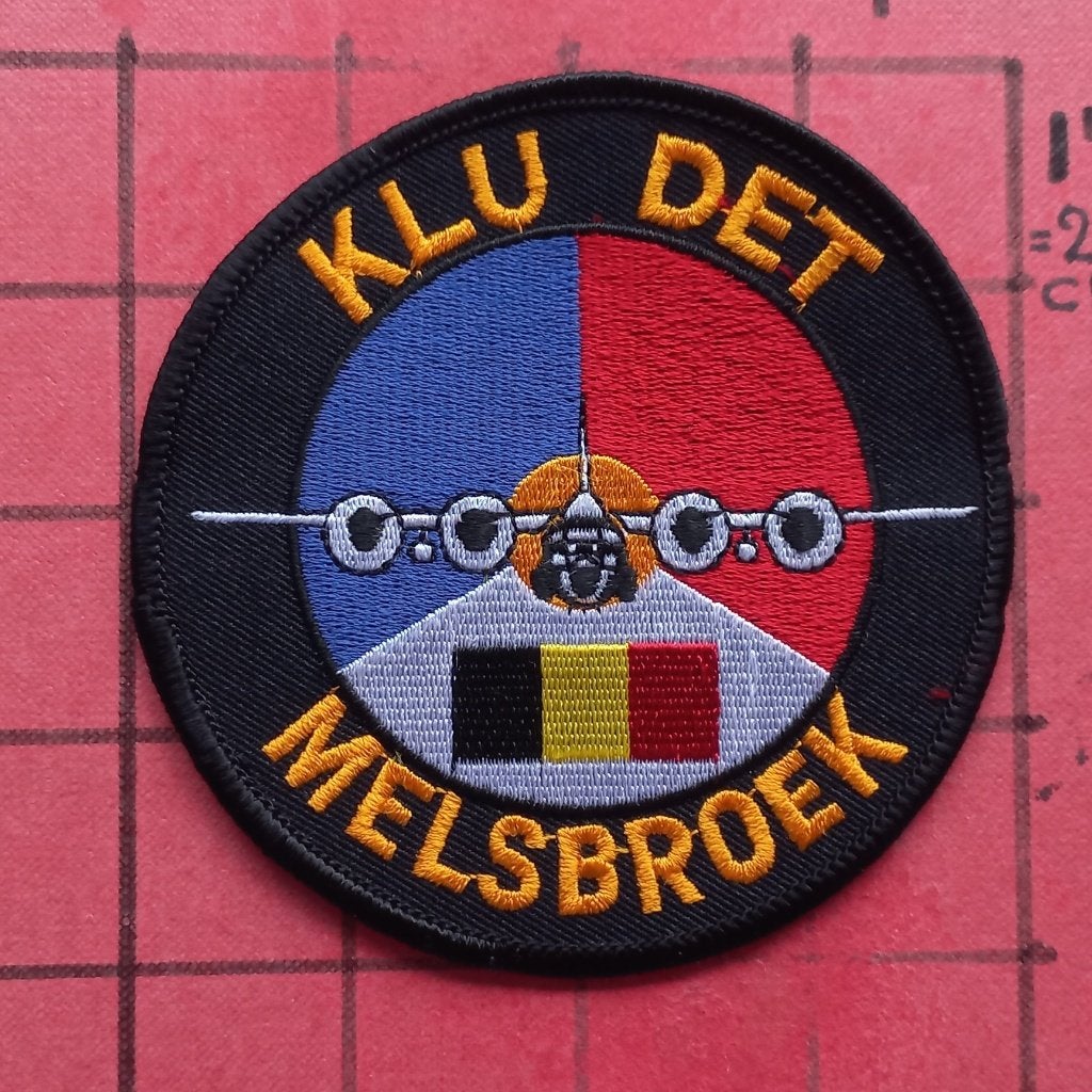 KLU PATCH C-130H-30 HERCULES DET MELSBROEK ( BEGIN PERIODE), Verzenden, Luchtmacht, Nederland, Embleem of Badge