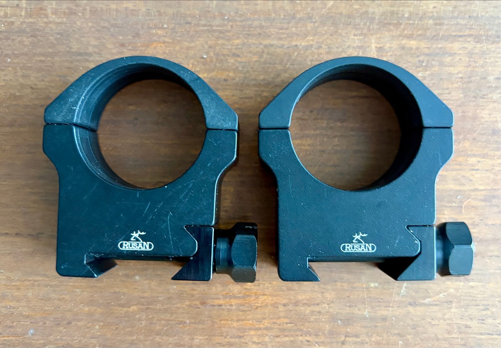 Rusan-Mikron Tactical picatinny Rings 30mm H15 Alu, Sport en Fitness, Ophalen of Verzenden, Zo goed als nieuw
