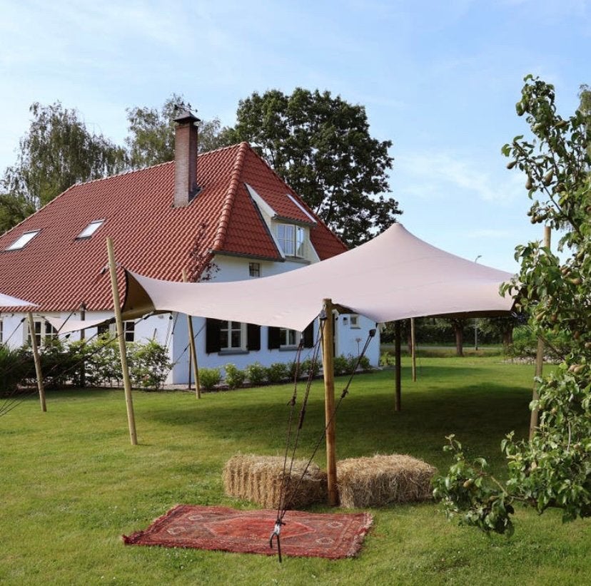 STRETCHTENT te huur. De goedkoopste. 8x10, Ophalen of Verzenden, Zo goed als nieuw, 8 meter of meer