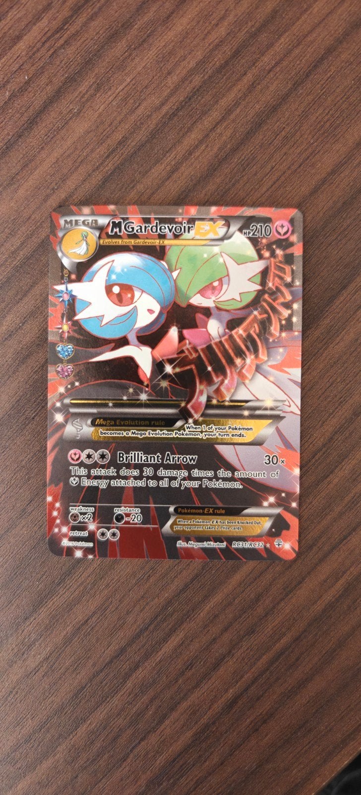 Mega Gardevoir EX, Hobby en Vrije tijd, Ophalen of Verzenden, Nieuw, Losse kaart, Foil
