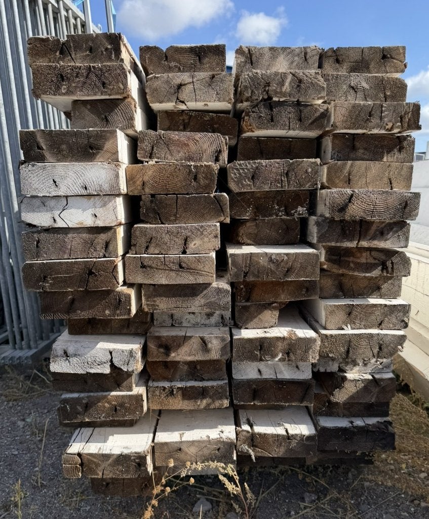 60 stuks houten balken 70x220 mm van 475 cm | balk hout, Ophalen, Gebruikt, Balk, Vuren