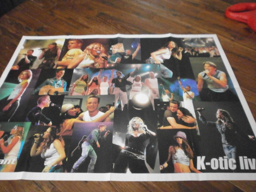 prachtexemplaar deze xl poster K-otic LIVE, Verzenden, Zo goed als nieuw, A1 t/m A3, Muziek