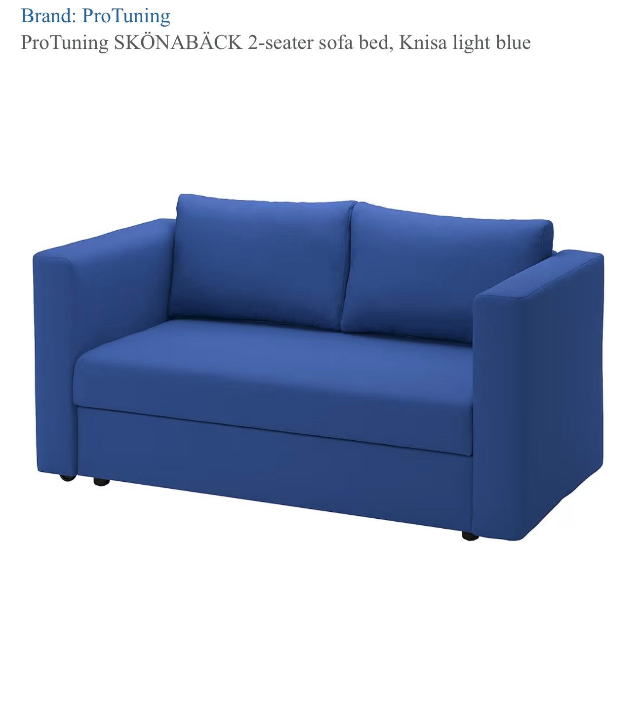 Limited  color , ikea sofa bed Ophalen Amsterdam West, Ophalen, Zo goed als nieuw, Tweepersoons, Blauw