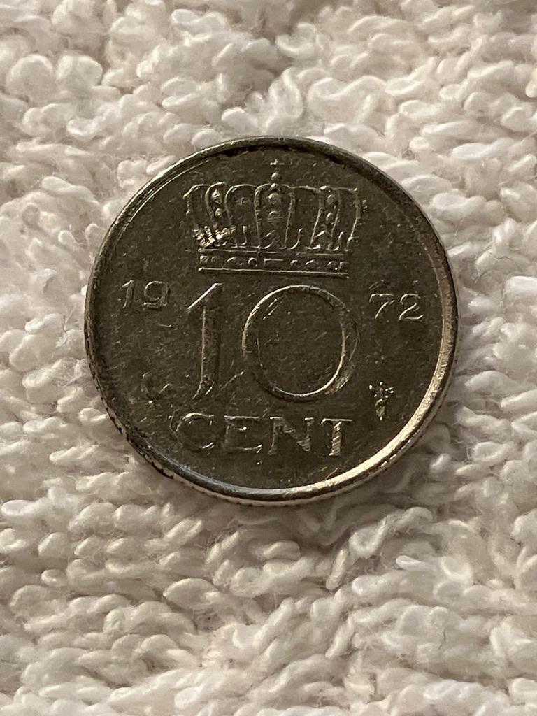 Dubbeltje, Juliana Munt, 10 cent, uit 1972., Ophalen of Verzenden, Koningin Juliana, 10 cent, Losse munt