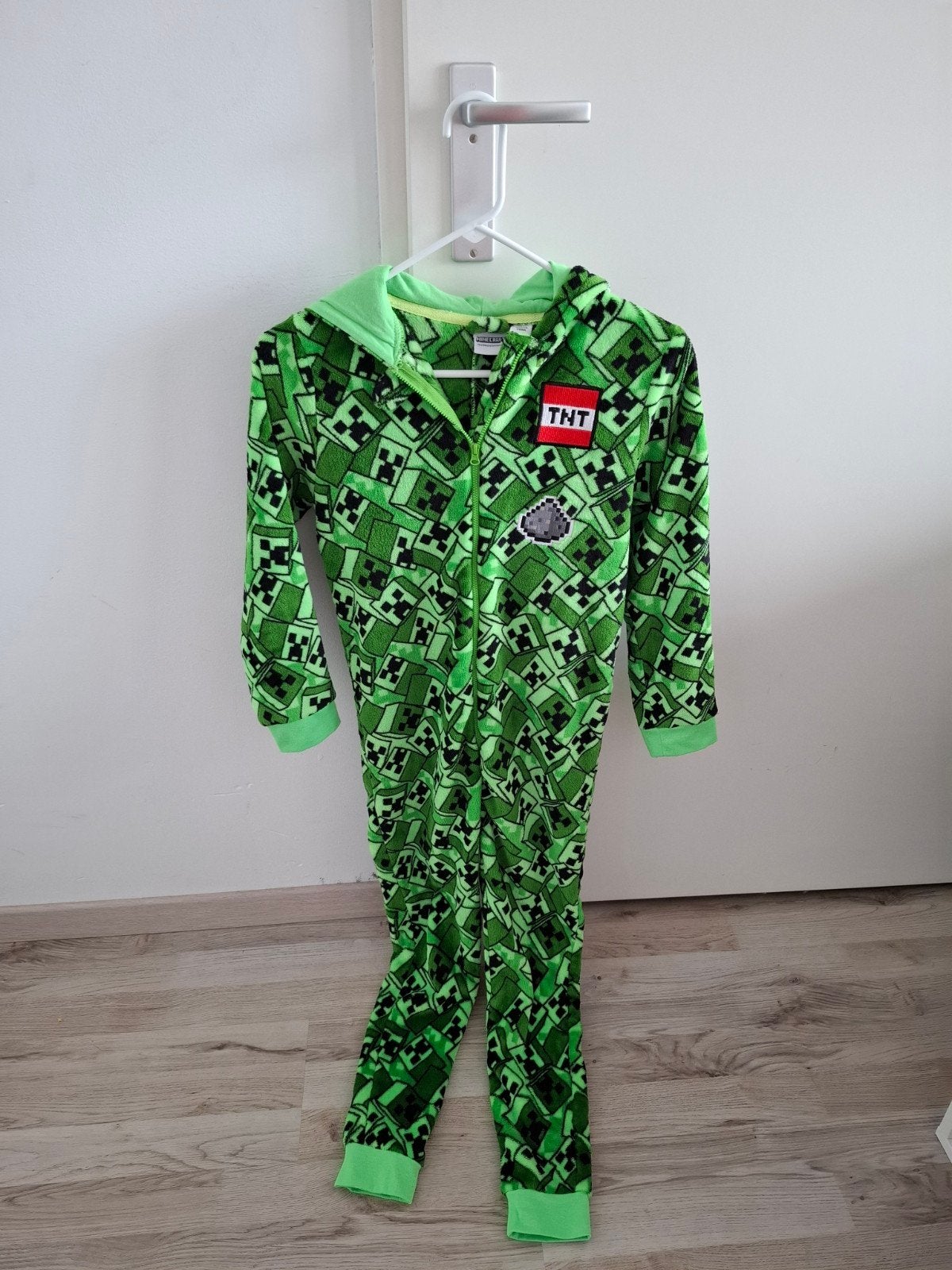 Minecraft Creeper Onesie - Maat 11-12 jaar (152cm), Ophalen of Verzenden, Zo goed als nieuw, Minecraft, Jongen of Meisje