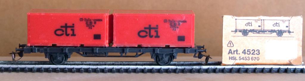 Container wagon BTT schaal 1/120, Overige merken, Gelijkstroom, Ophalen of Verzenden, Analoog