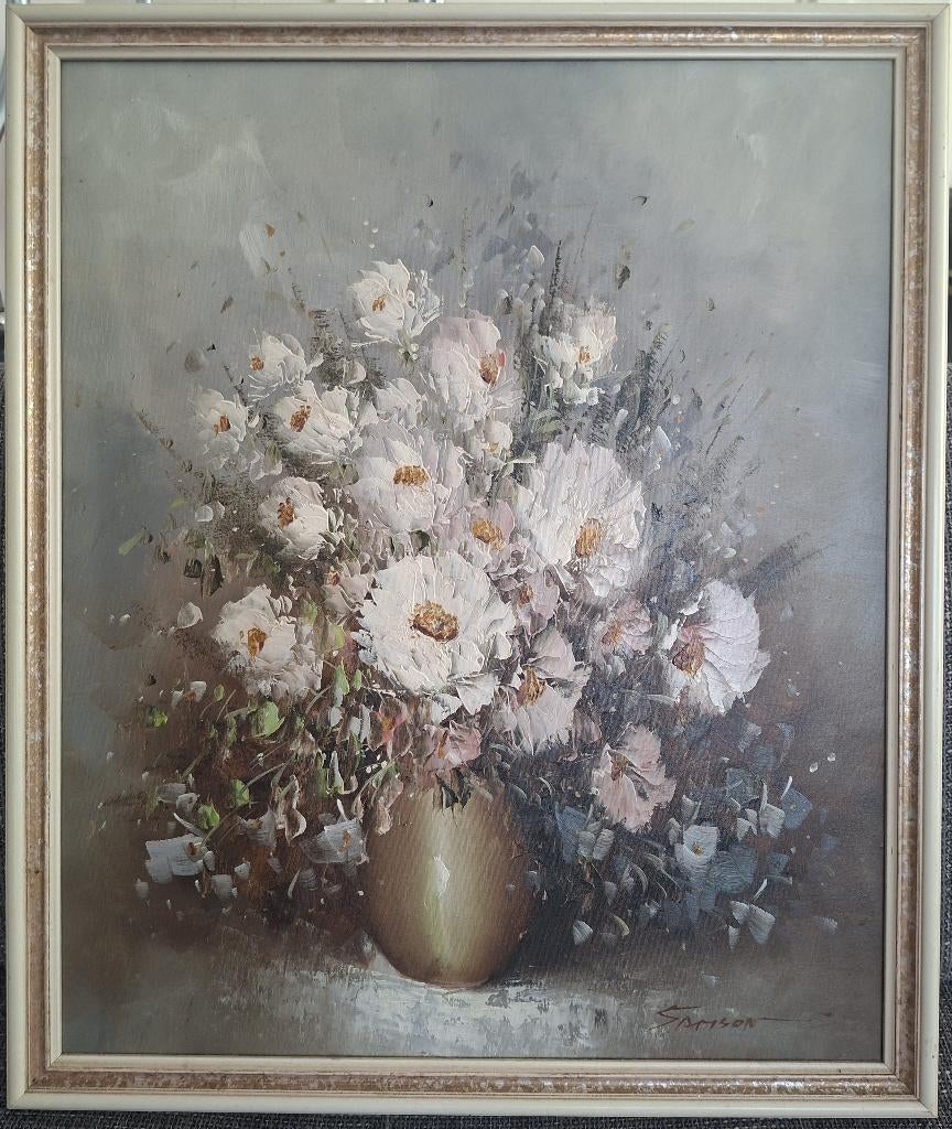 Bloemen schilderij. Samson, Antiek en Kunst, Ophalen