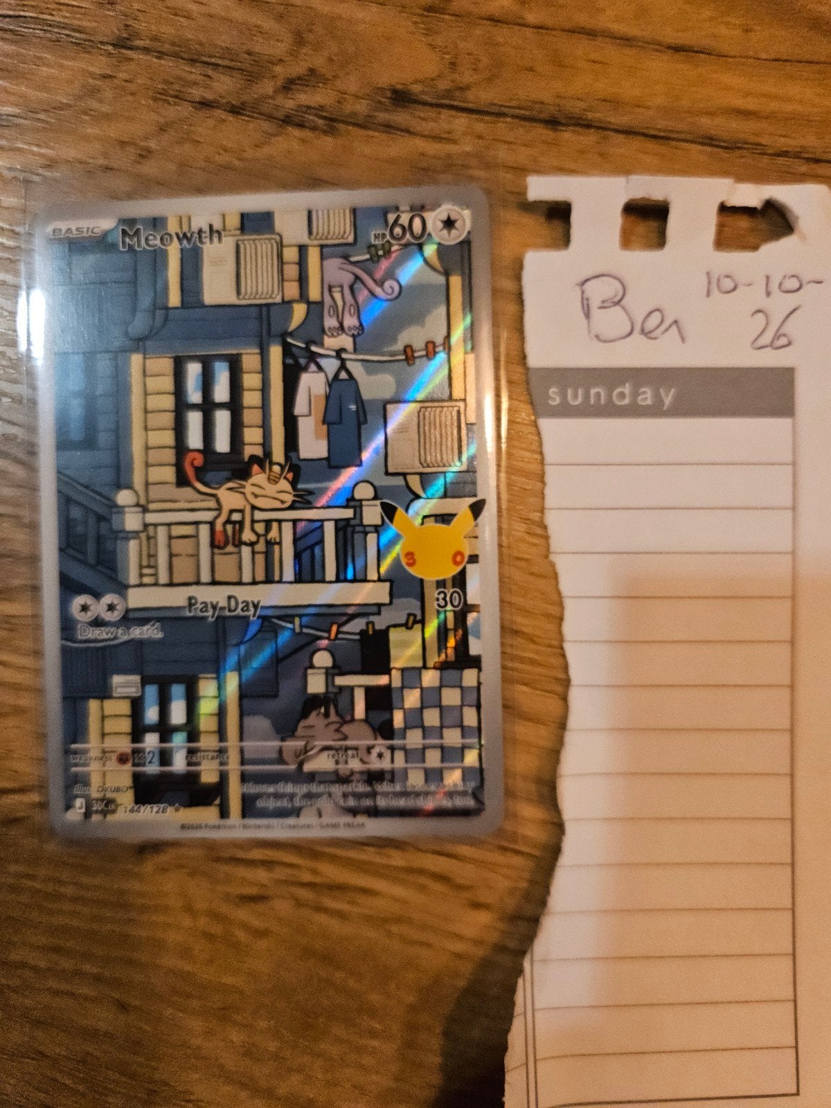 meowth 30th, Ophalen, Zo goed als nieuw