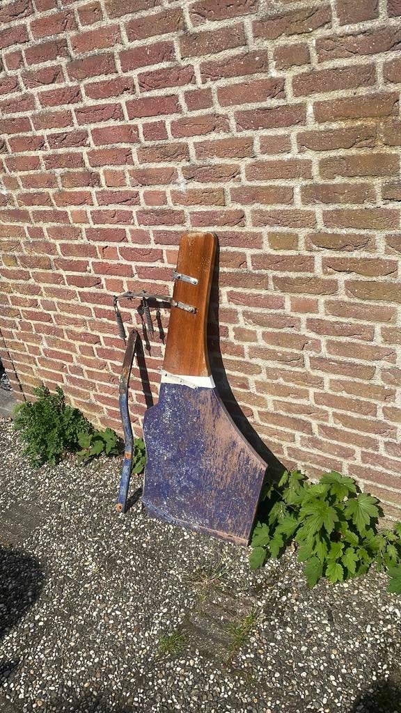 Houten roer incl rvs bevestigingsmateriaal., Watersport en Boten, Ophalen of Verzenden, Gebruikt