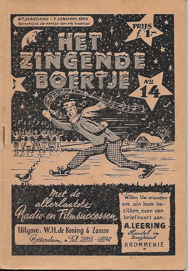 Het Zingende Boertje - Nummer 14 (songteksten), Ophalen of Verzenden, Gelezen, Artiest