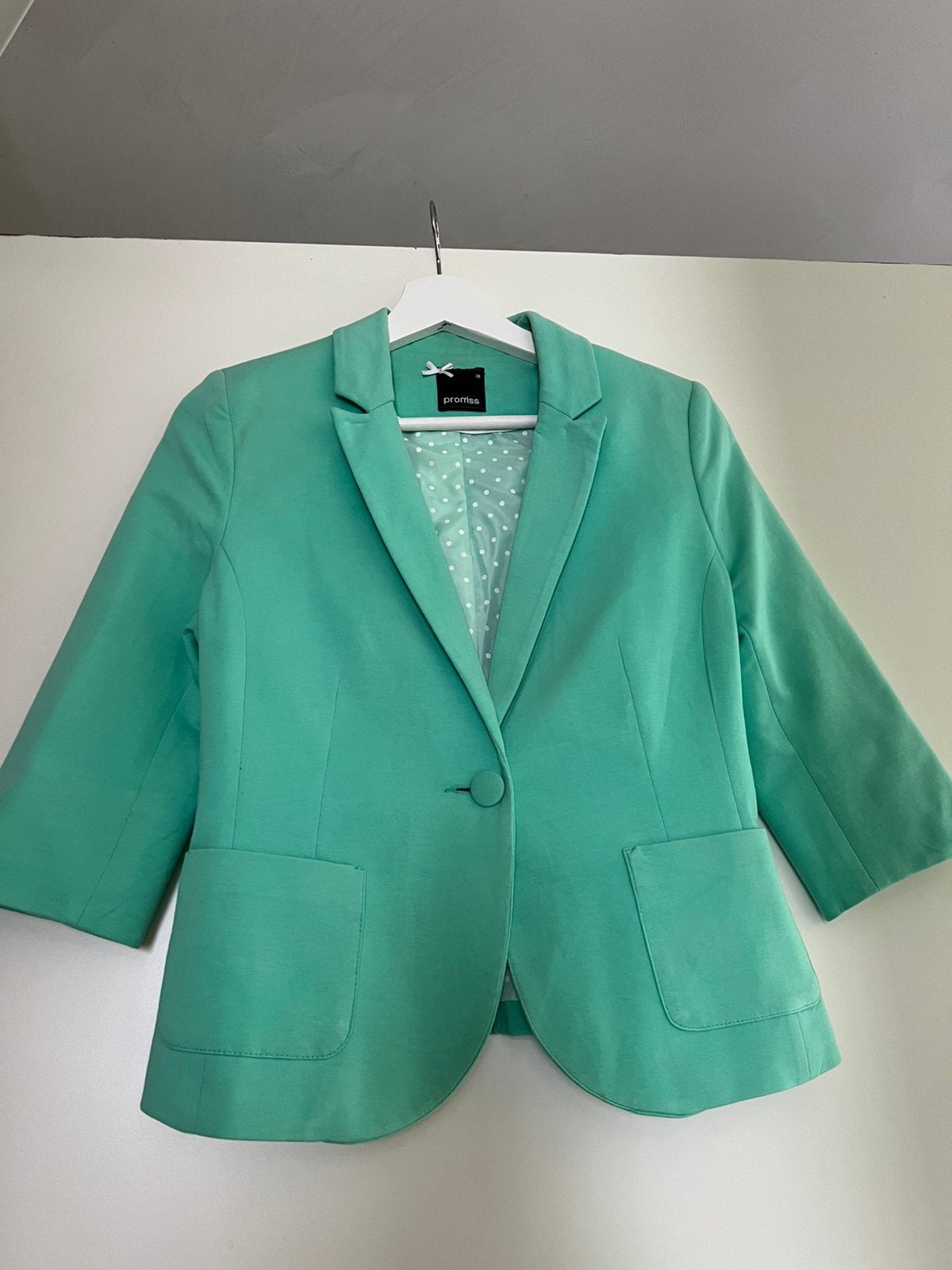 Groene promiss blazer (medium / M / 38), Ophalen of Verzenden, Zo goed als nieuw, Maat 46/48 (XL) of groter, Groen