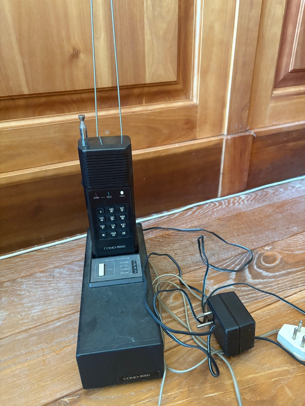 Vintage Mobiele Telefoon COMO 9000 uit 1985 met Antenne, Ophalen of Verzenden, Gebruikt