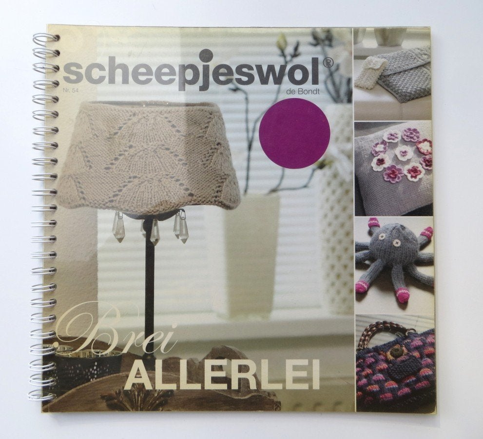 Vintage Breien E2034: Brei Allerlei nr. 54 van Scheepjeswol, Ophalen of Verzenden, Gelezen, Breien en Haken, Scheepjeswol brei-magazine
