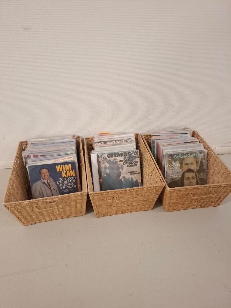 Grote partij van 223 singles, mix van nl en top 40, 6 singles of meer, Ophalen, Gebruikt, Nederlandstalig