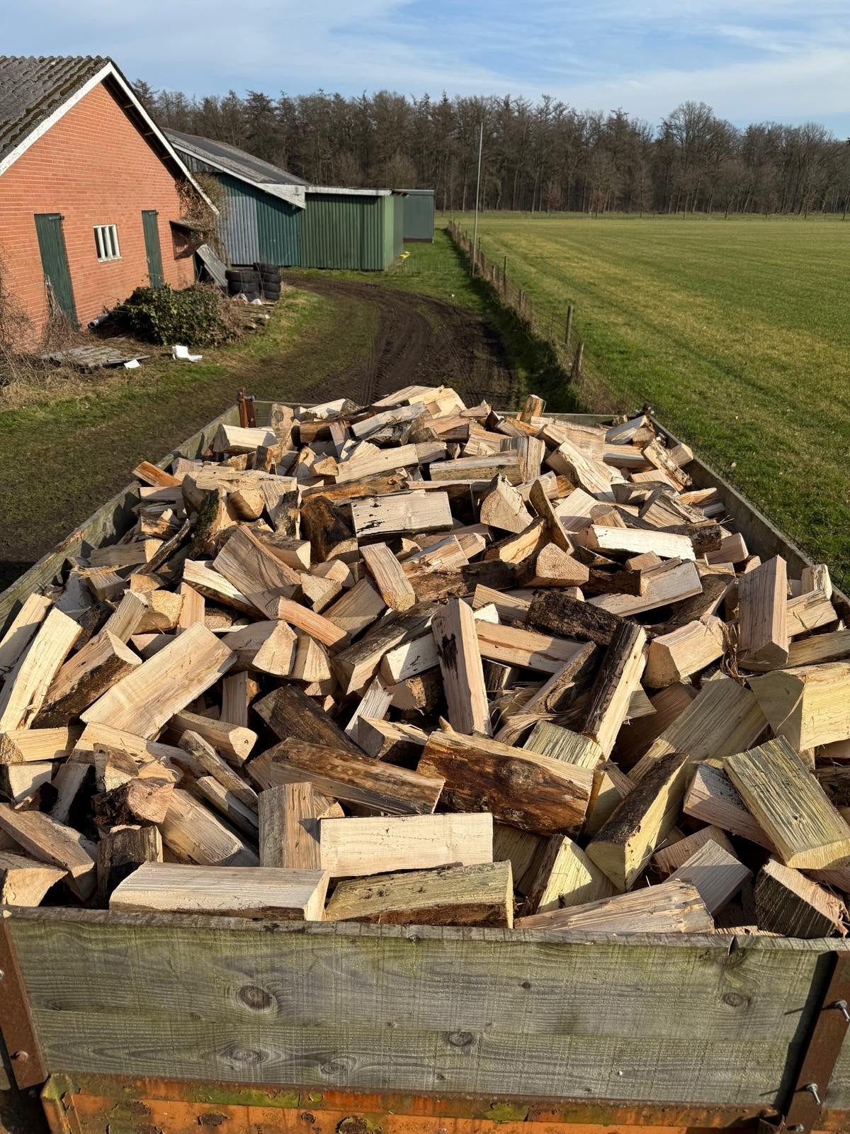 Gedroogd Brandhout! MIX 🔥 Eik/Beuk/Es, 6 m³ of meer, Ophalen of Verzenden, Overige houtsoorten, Blokken