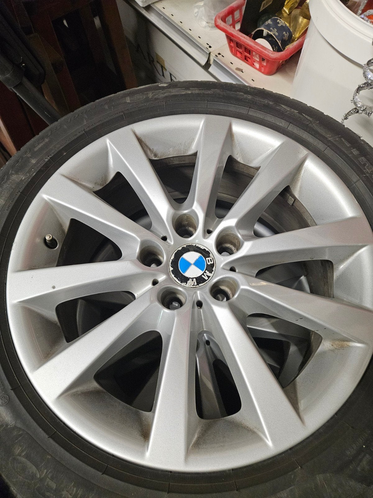 BMW Velgen met banden 18 inch 245/45/18 - 5 stuks, Auto-onderdelen, Banden en Velgen, 18 inch, Banden en Velgen, Ophalen of Verzenden