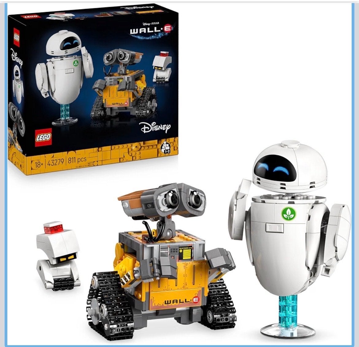 LEGO Disney Pixar WALL-E en EVE bouwset (43279), Ophalen of Verzenden, Zo goed als nieuw, Overige merken