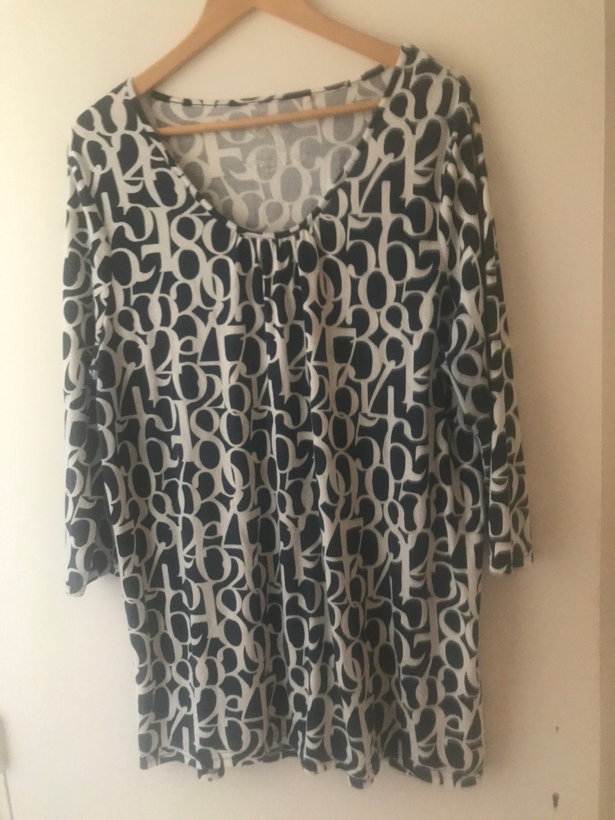 Gina Benotti tuniek met blauwe accenten maat XL, Kleding | Dames, Verzenden, Zo goed als nieuw, Maat 46/48 (XL) of groter, Blauw