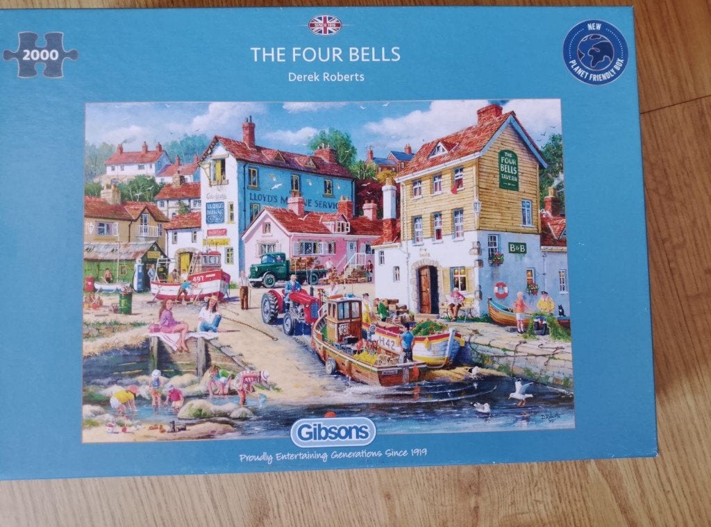 Gibson's G8015 Derek Roberts The four bells 2000st puzzel, Ophalen of Verzenden, Meer dan 1500 stukjes, Gebruikt, Legpuzzel