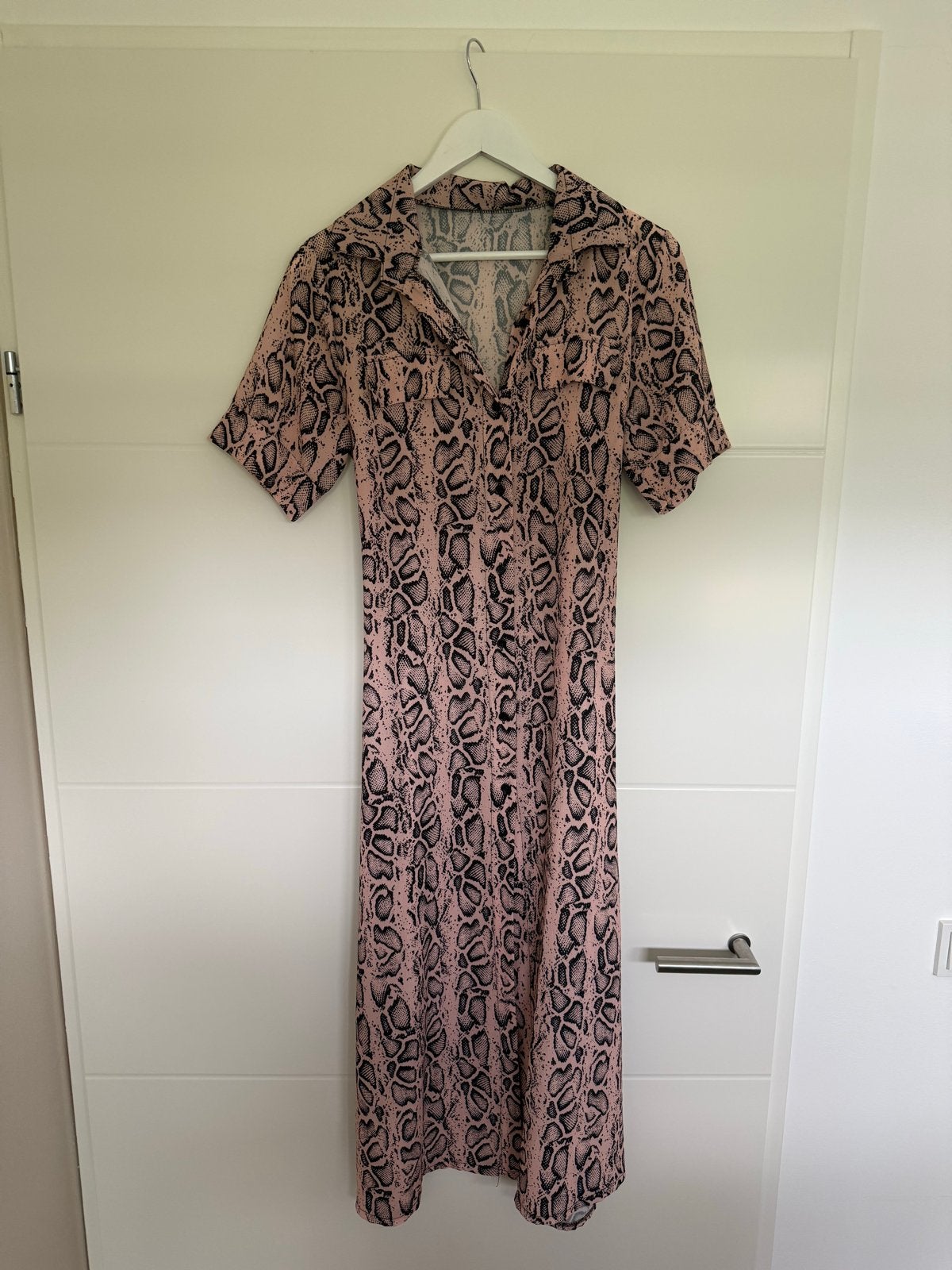 Costes jurk met slangenprint - Maat M, Maat 38/40 (M), Ophalen of Verzenden, Zo goed als nieuw, Roze