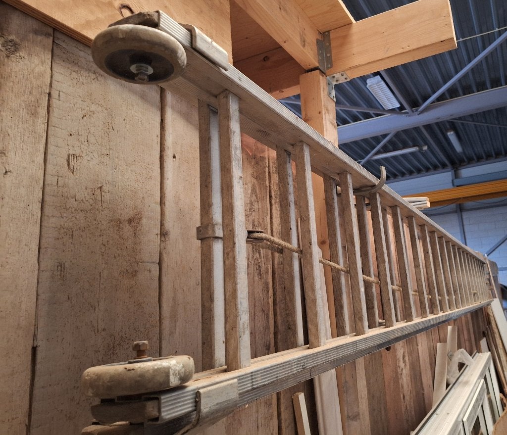 ladder, Doe-het-zelf en Verbouw, Ophalen, Gebruikt, Ladder, Opvouwbaar of Inschuifbaar
