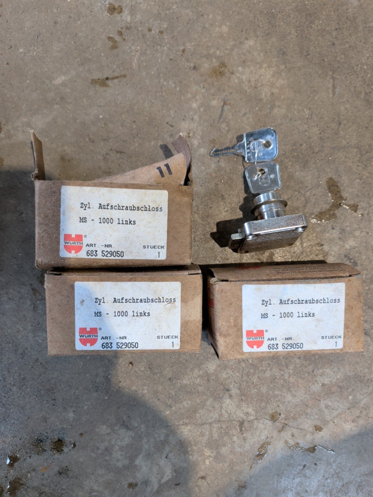 Wurth Cilinderslot MS - 1000 links (3 stuks), Ophalen of Verzenden