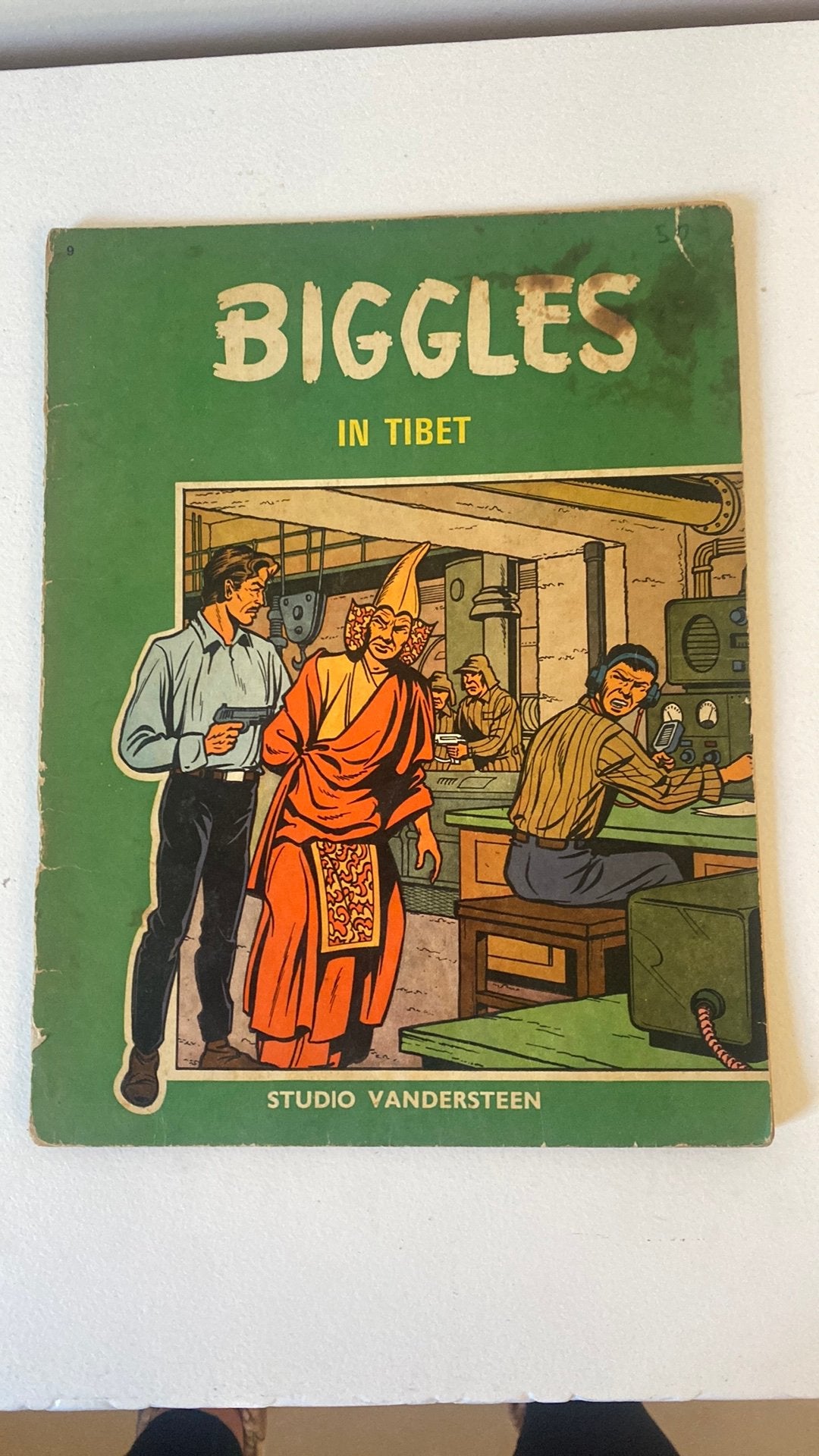 Biggles in Tibet deel 9 1e druk, Boeken, Eén stripboek, Ophalen of Verzenden, Gelezen