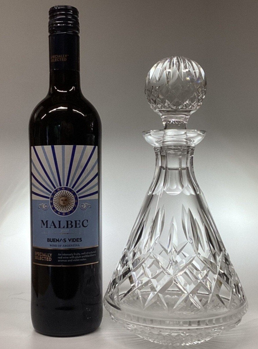 WATERFORD KRISTALLEN LISMORE EXCLUSIEVE ROLY POLY KARAF, Antiek en Kunst, Antiek | Glas en Kristal, Ophalen of Verzenden